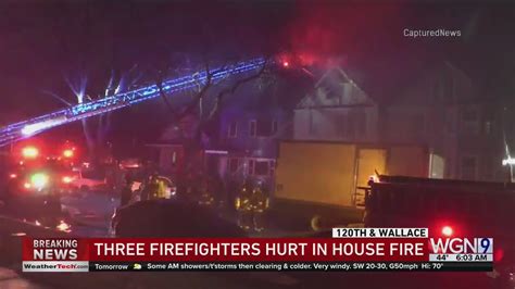 3 firefighters injured, 1 critically, while battling house fire on South Side